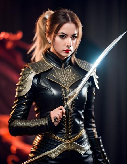 Female Duelist with Rapier