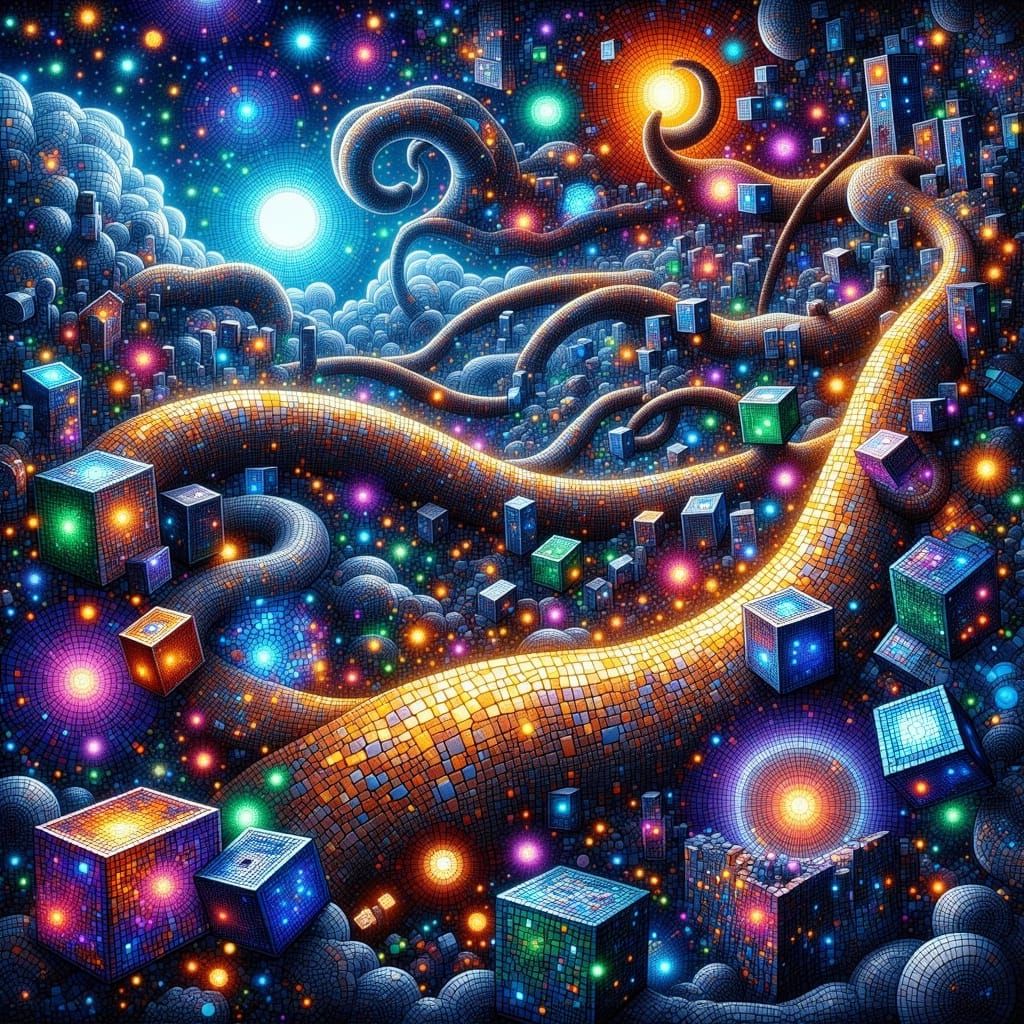 Cosmic Mosaic: Cube Universes in Infinite Cosmos