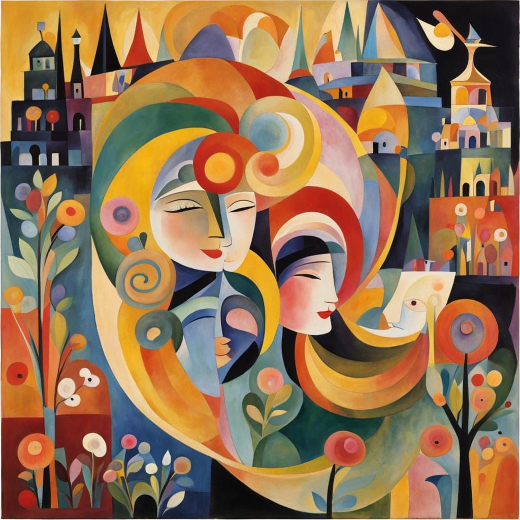 Vibrant Birth of Joy in Phad Painting Style