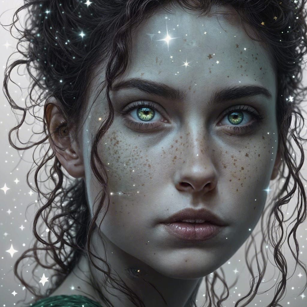 <lora:Inconceivable:1.0> Close-up portrait of young woman's ...