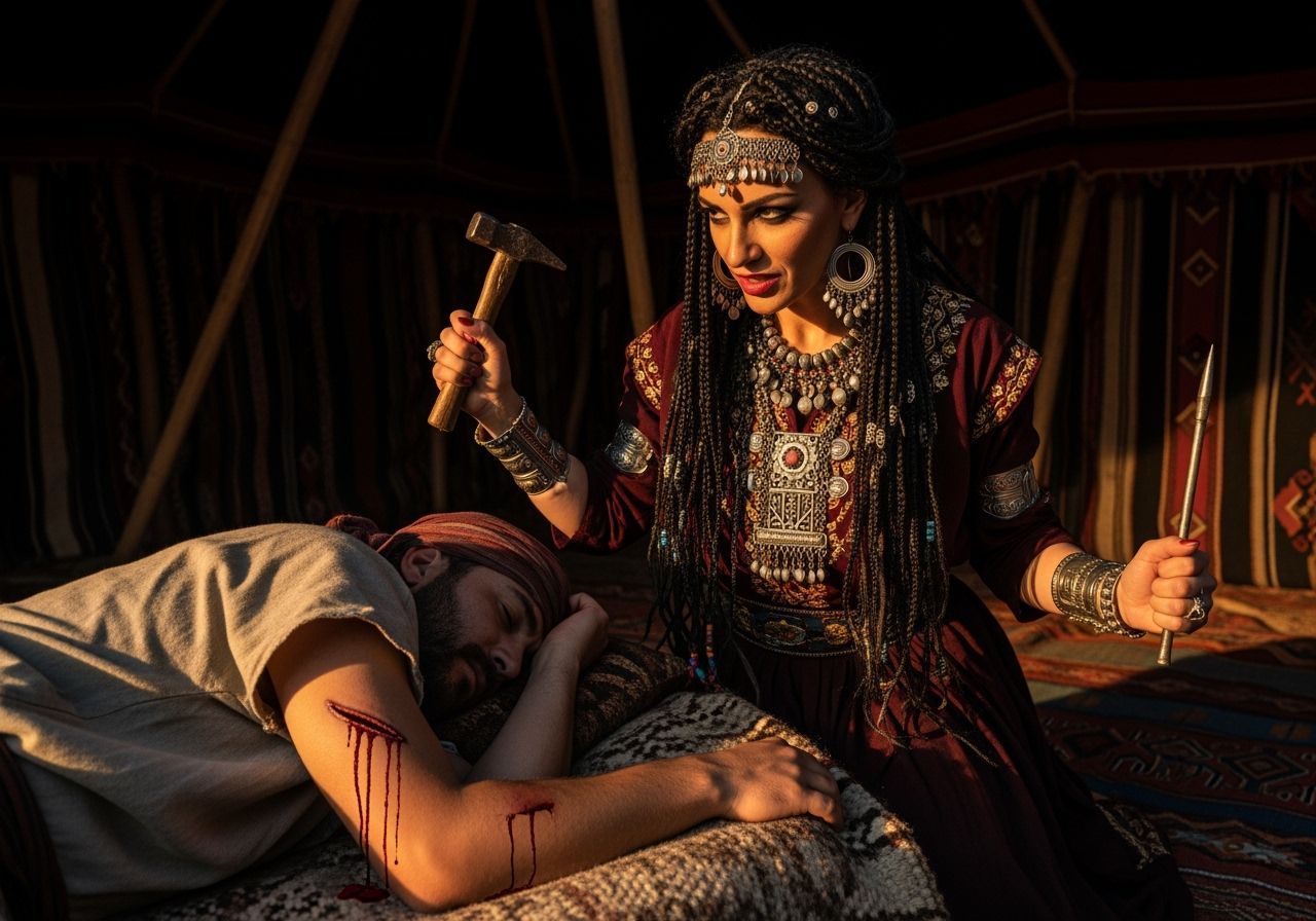 Jael and Sisera - Watch the video -  https://youtu.be/nZrb6GKnaUc