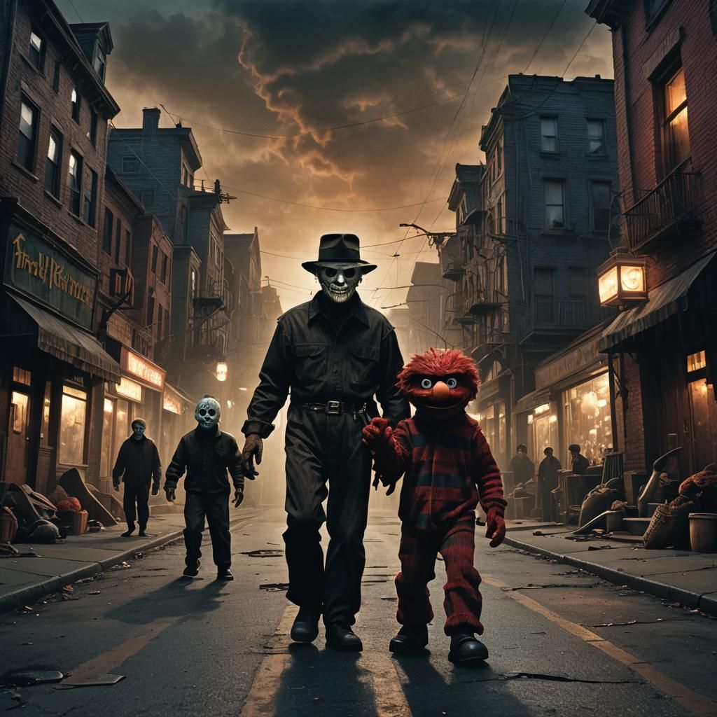 Horror Icons Invade Sesame Street in Dark Fantasy