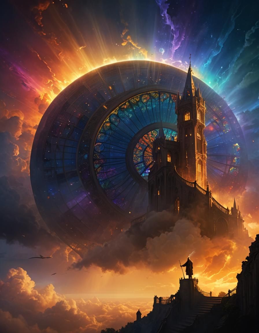 castle in the sky, surreal dream