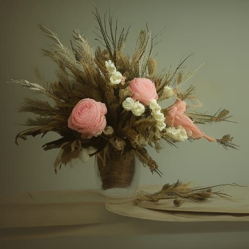 Frozen Flowers: Intricate Digital Matte Painting