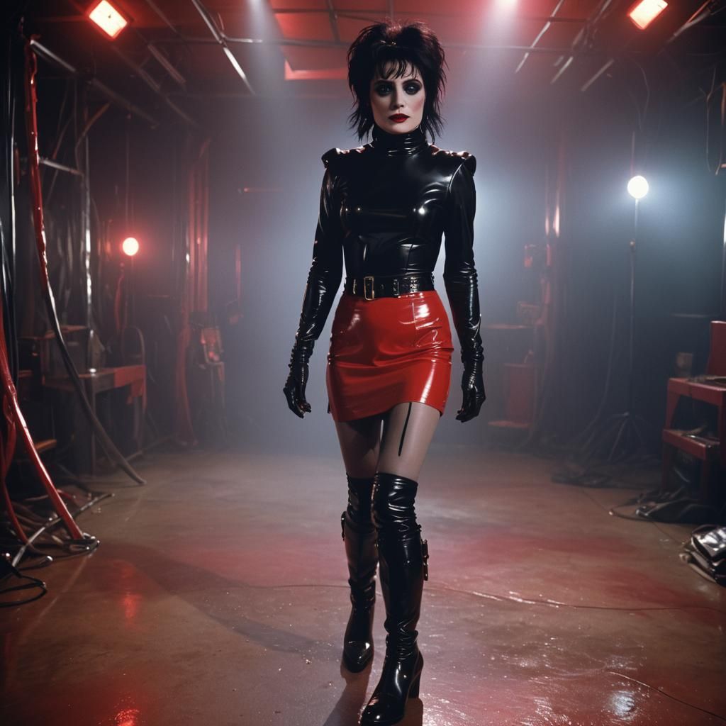 Siouxsie Sioux in Latex Universe: Cinematic Film Still