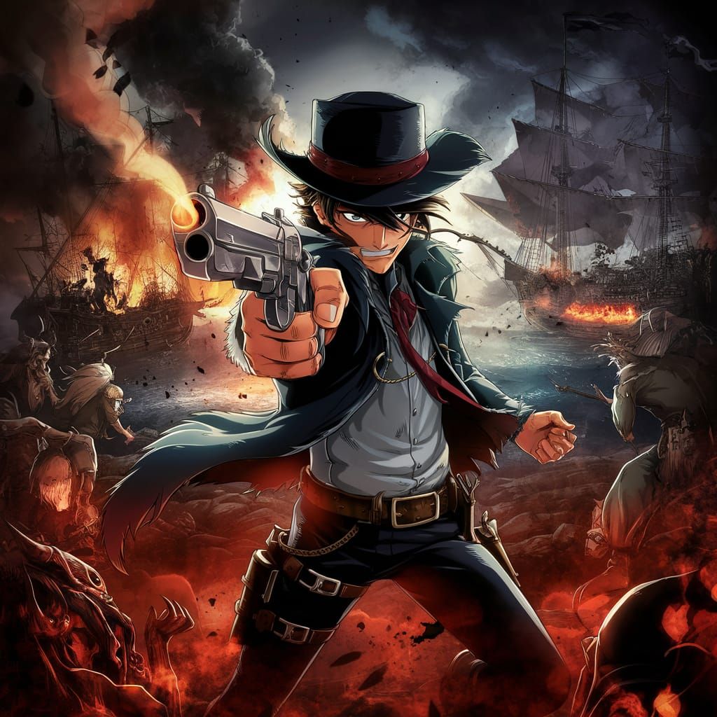 Anime Cowboy in Pirate Hell Seeking Revenge