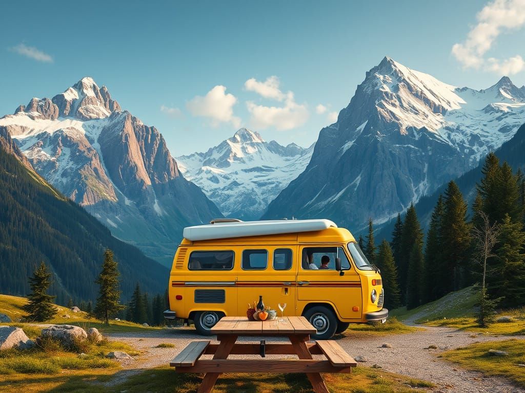 Alpine Valley Retreat in Vibrant Colors