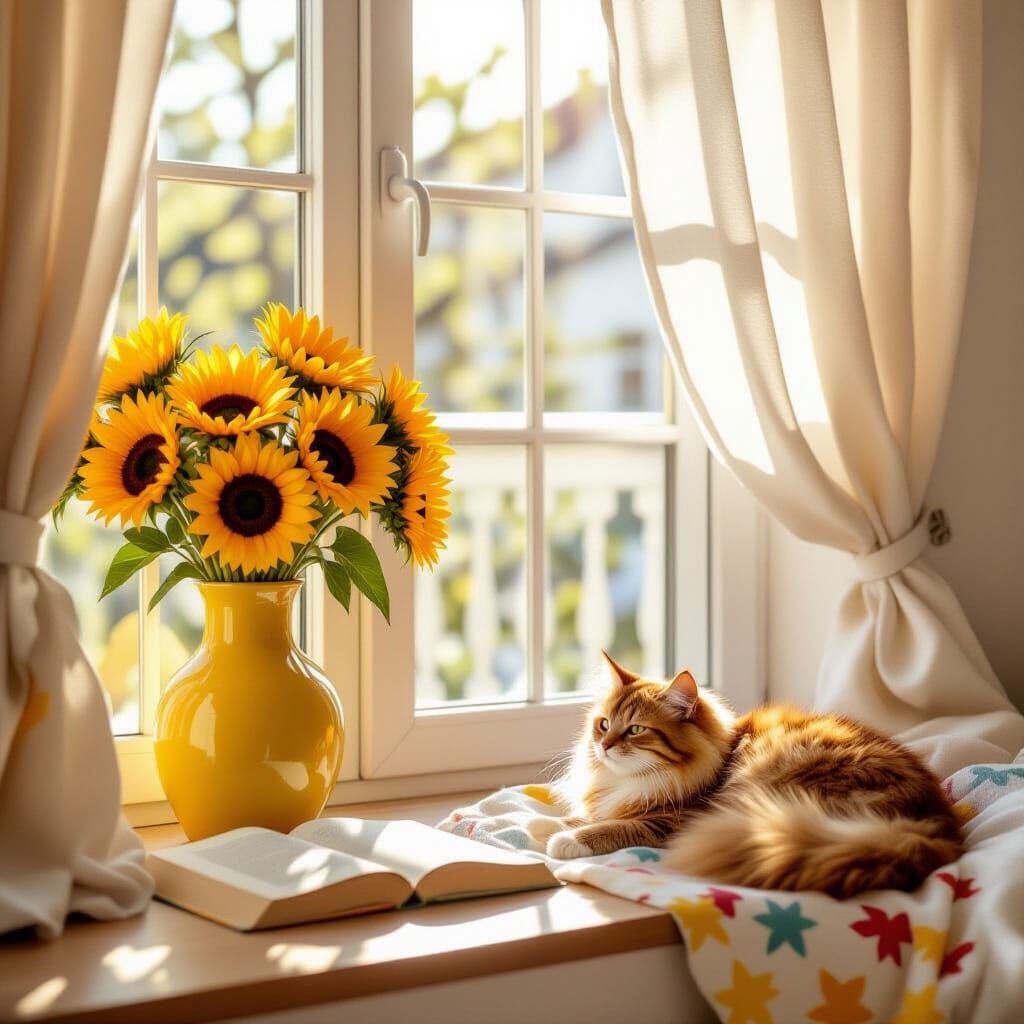 Minimalist Apartment Sunlight and Shadows
