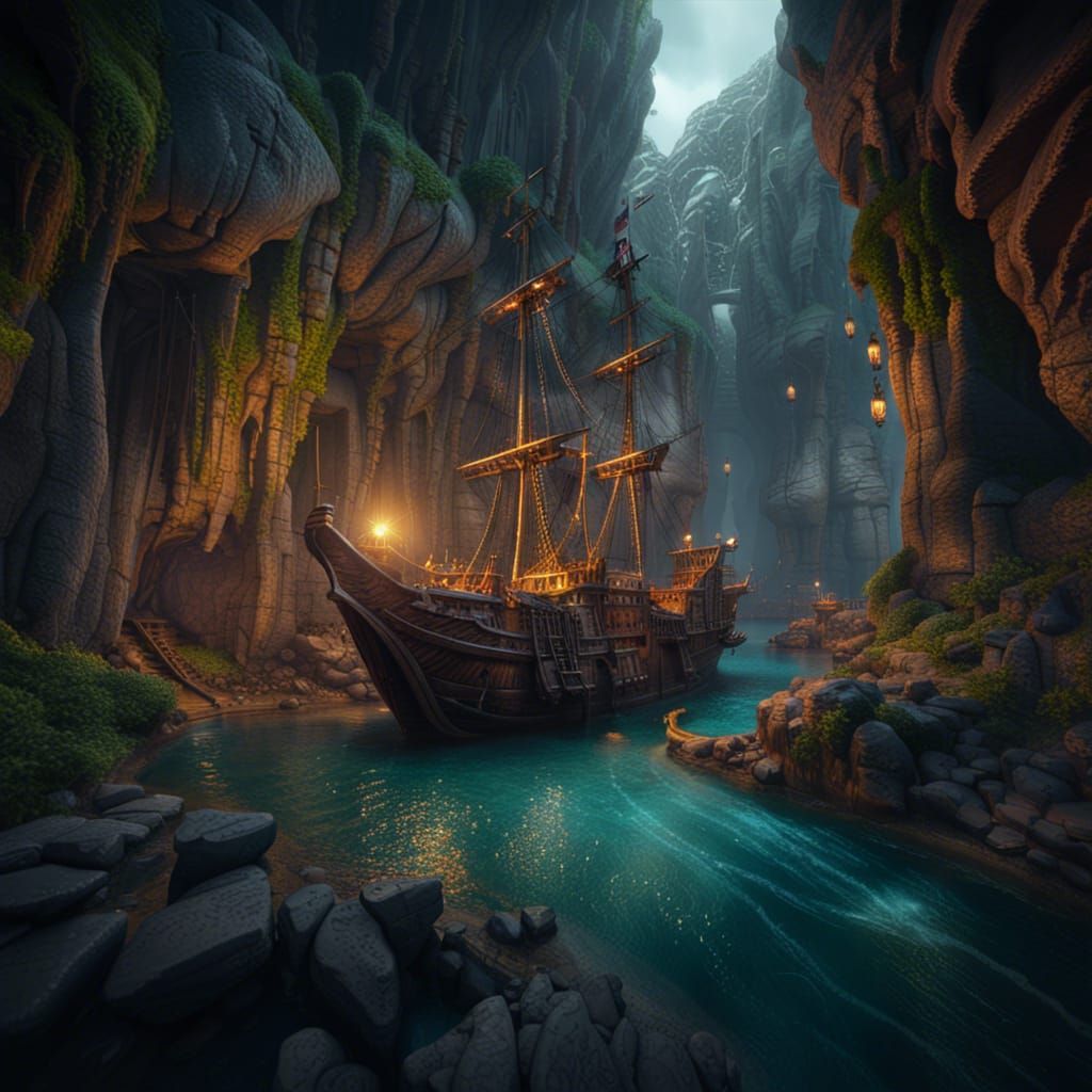 Epic Pirate Hideouts in Detailed Cave Settings