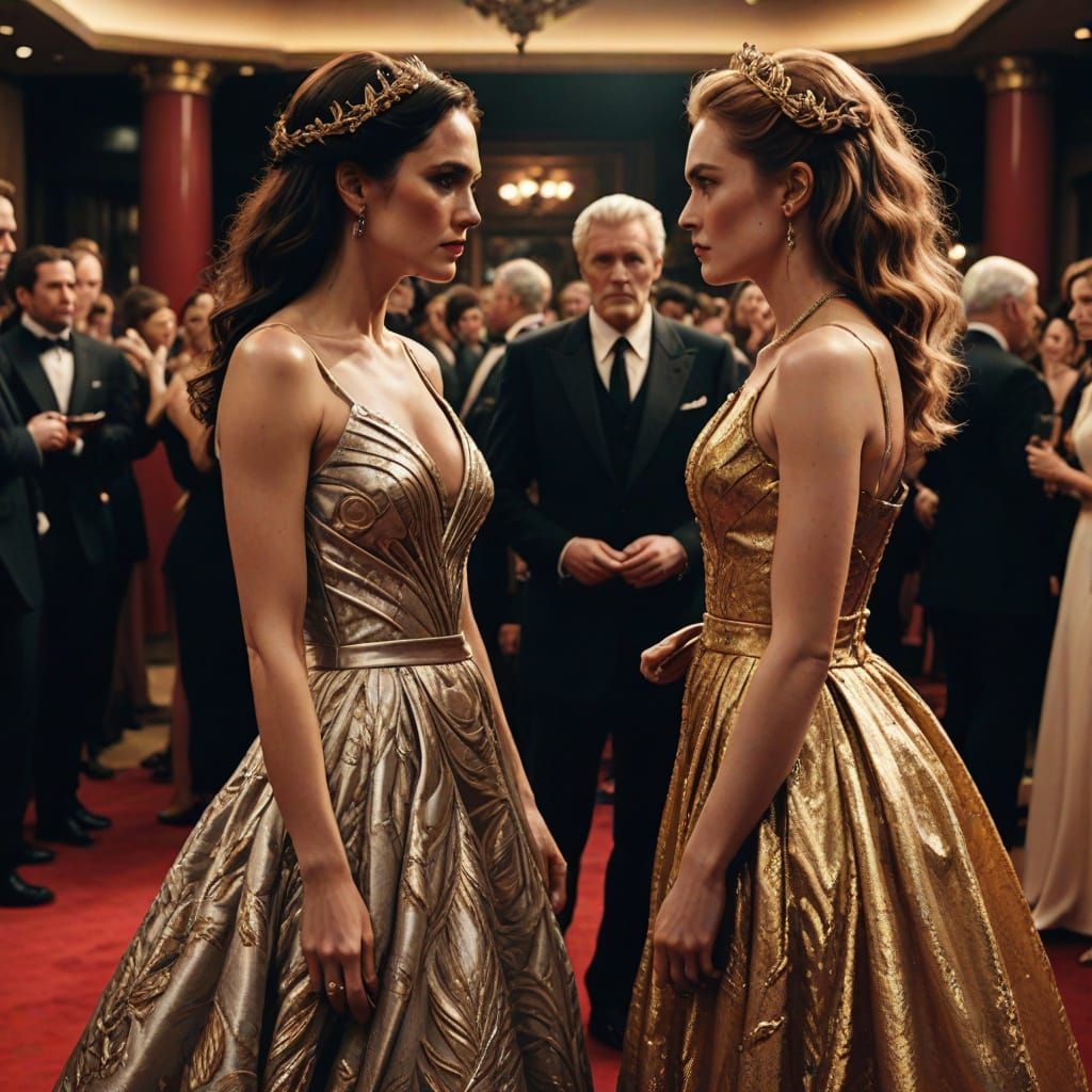 Glamorous Catfight on the Red Carpet