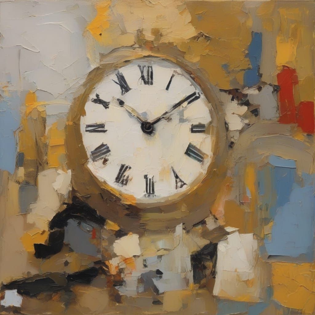 Mouse Explorer's Surreal Time Travel: Oil Painting