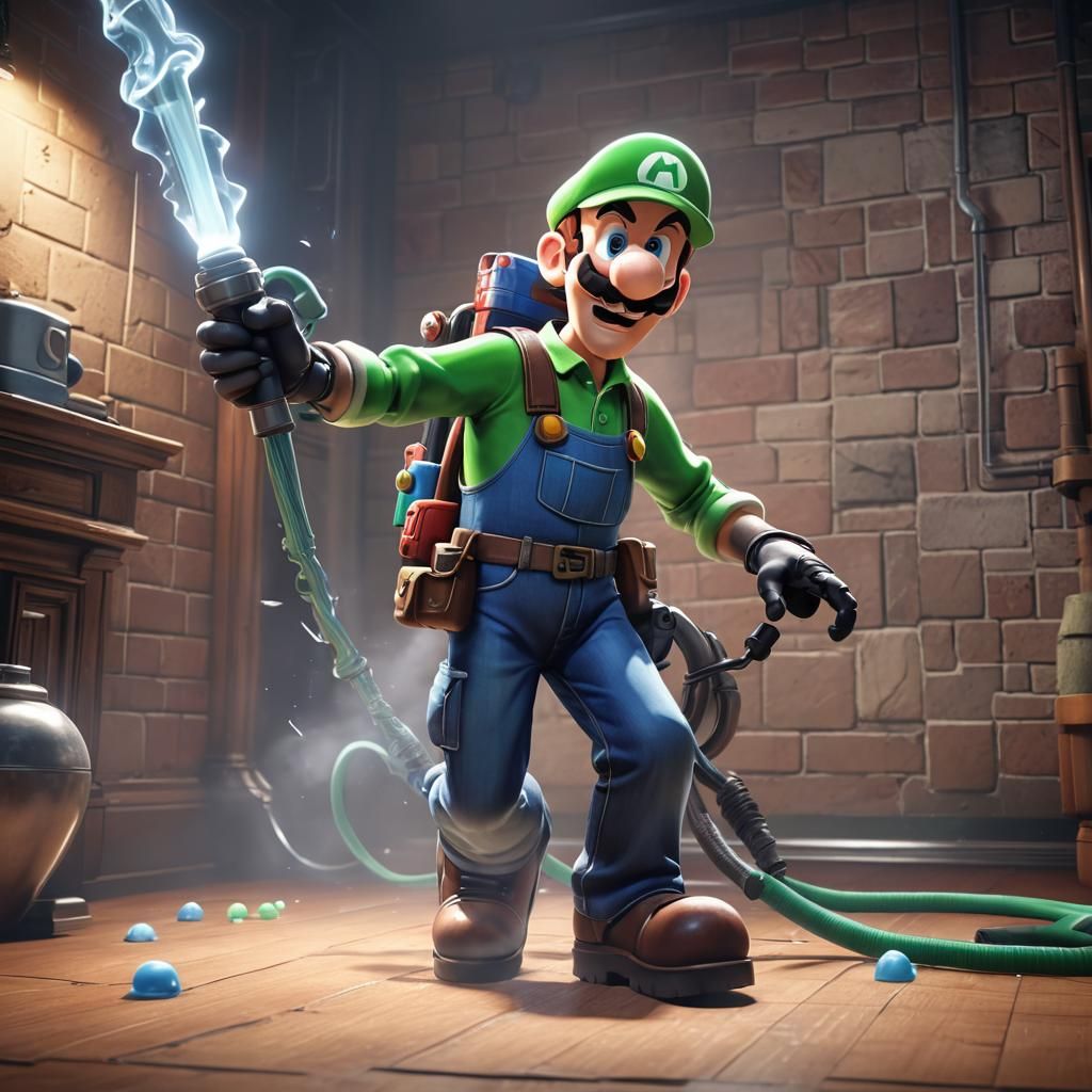 Luigi's Ghostly Encounter: a 3D Game Masterpiece