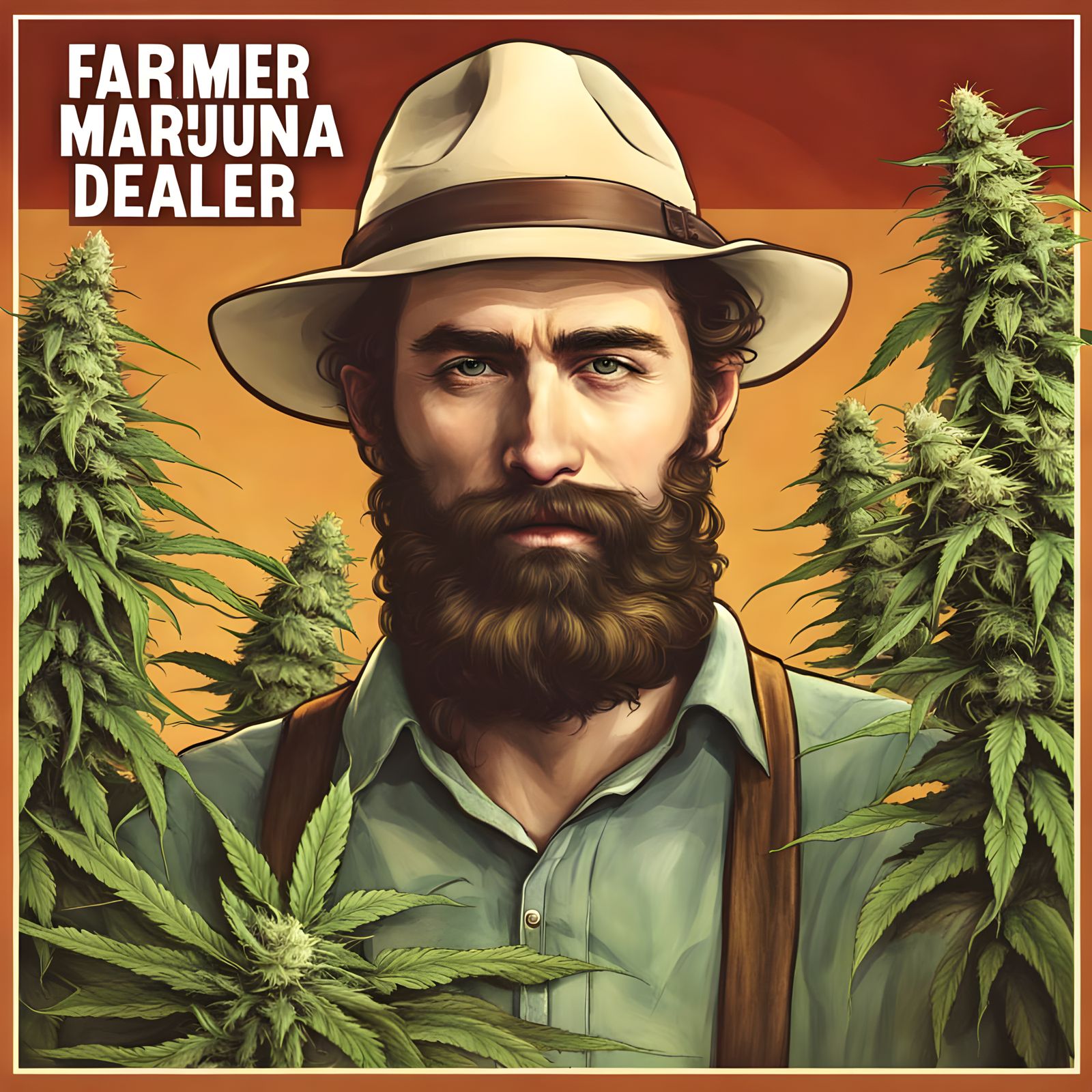 Farmer Growing Marijuana: A Humorous Scene