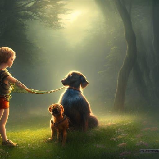 Boy and Dog: A Fantastical First Love