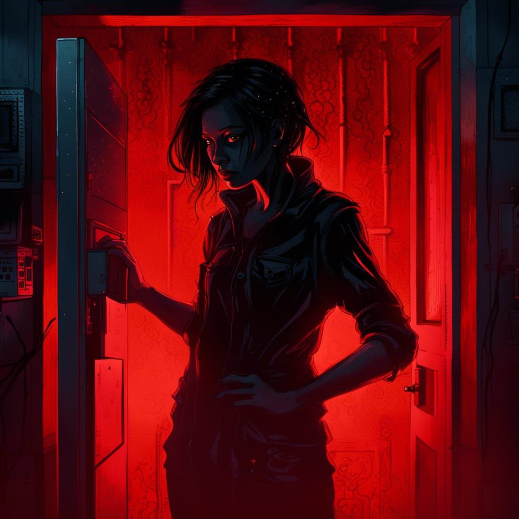 Hacker Silhouette: Fantasy Concept Art