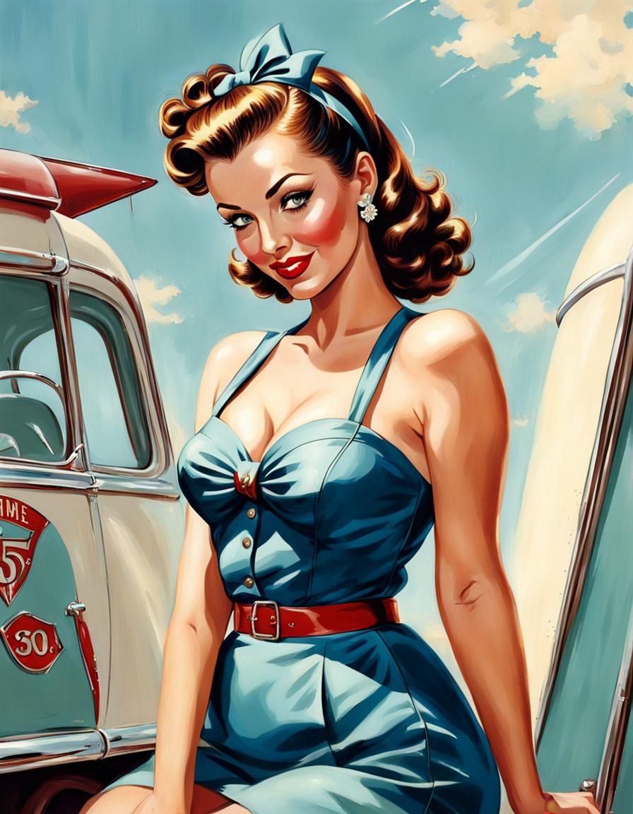 1950th pin up girl