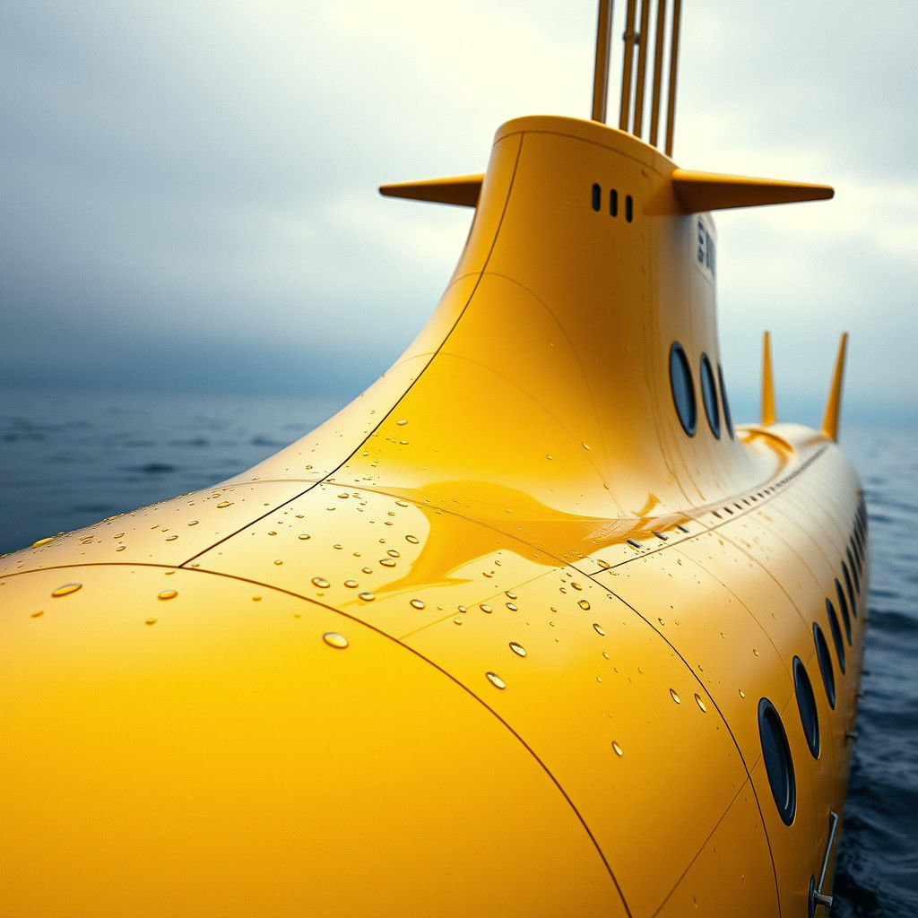 Banana Submarine: Hyperrealistic Industrial Design