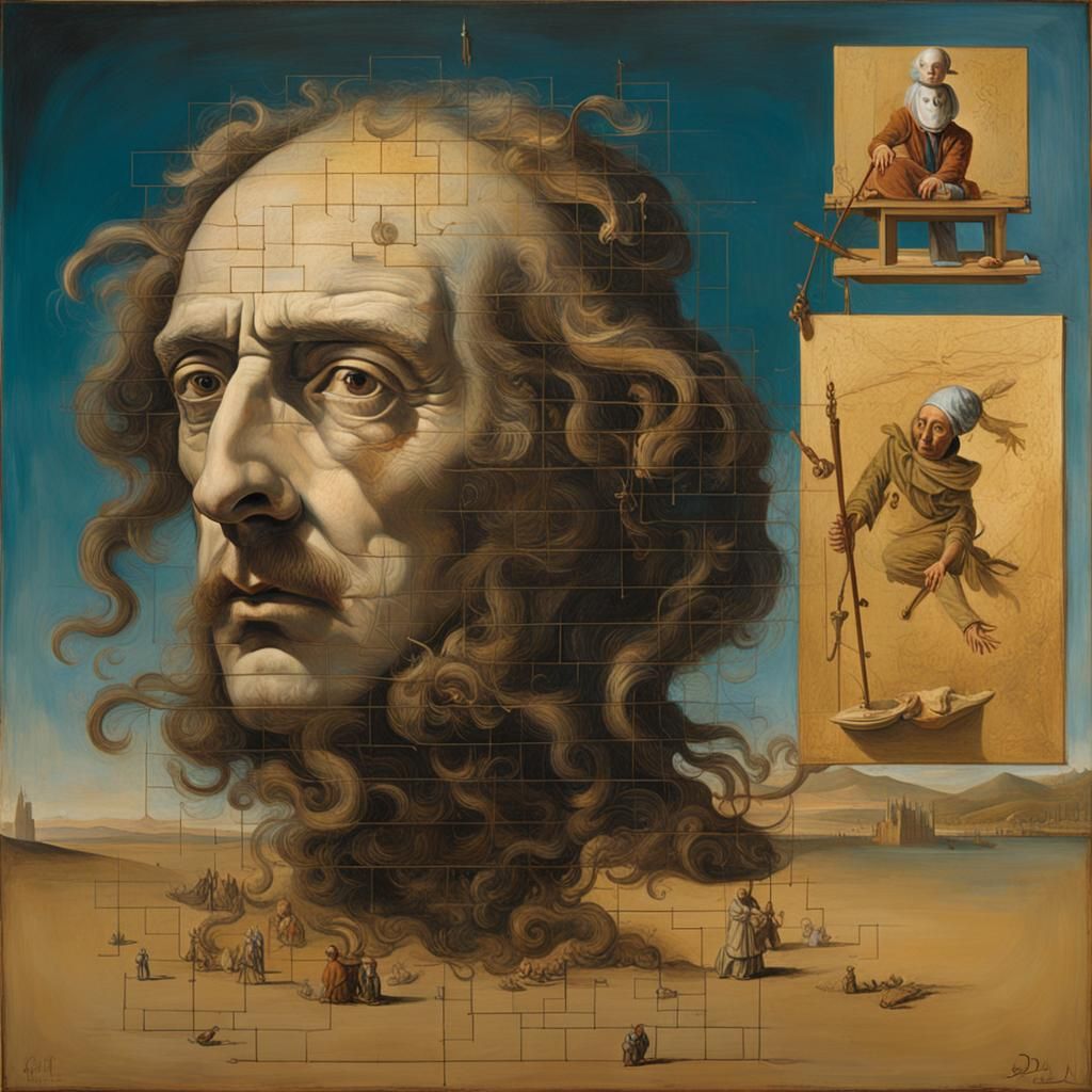 Surreal Fusion: Da Vinci and Dalí Inspired Art