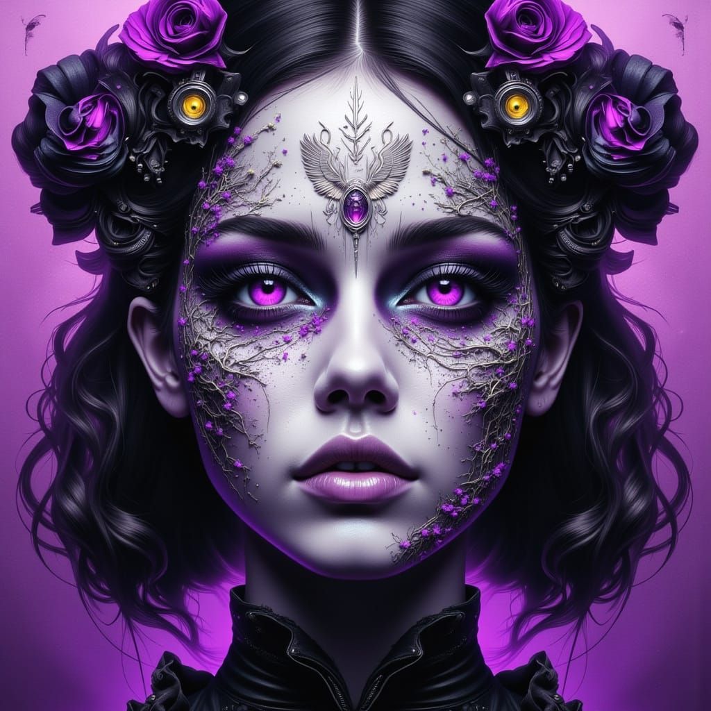 Asexual Pride Personified: Abstract Digital Art