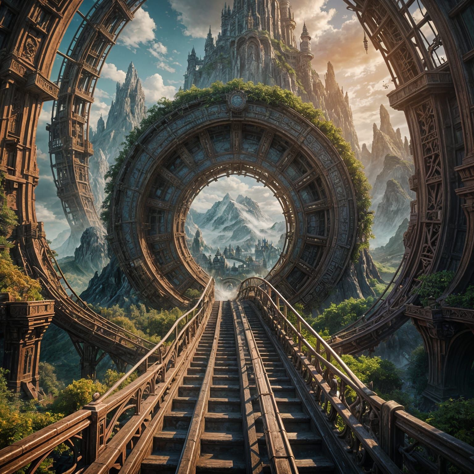 Roller Coaster Portal to a Fantasy Realm