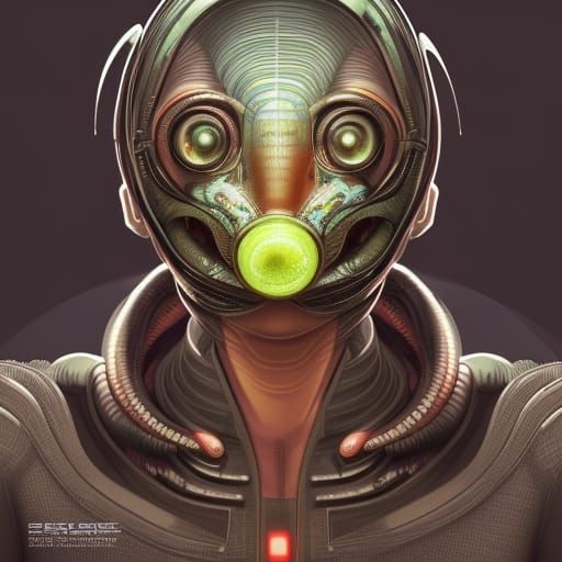 Retro Sci-Fi Alien Character Portrait in Unreal Engine 5