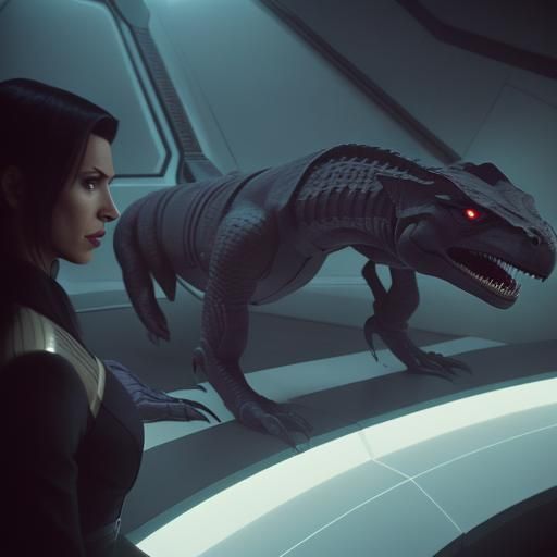 Cardassians in Star Trek: A Cinematic Film Still