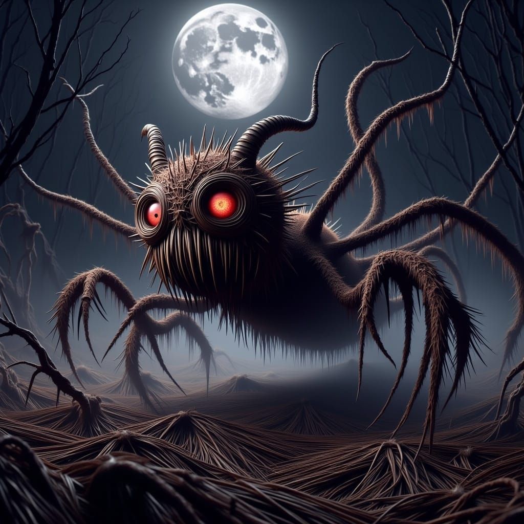 Night Terror Job Interview: Surreal Digital Art