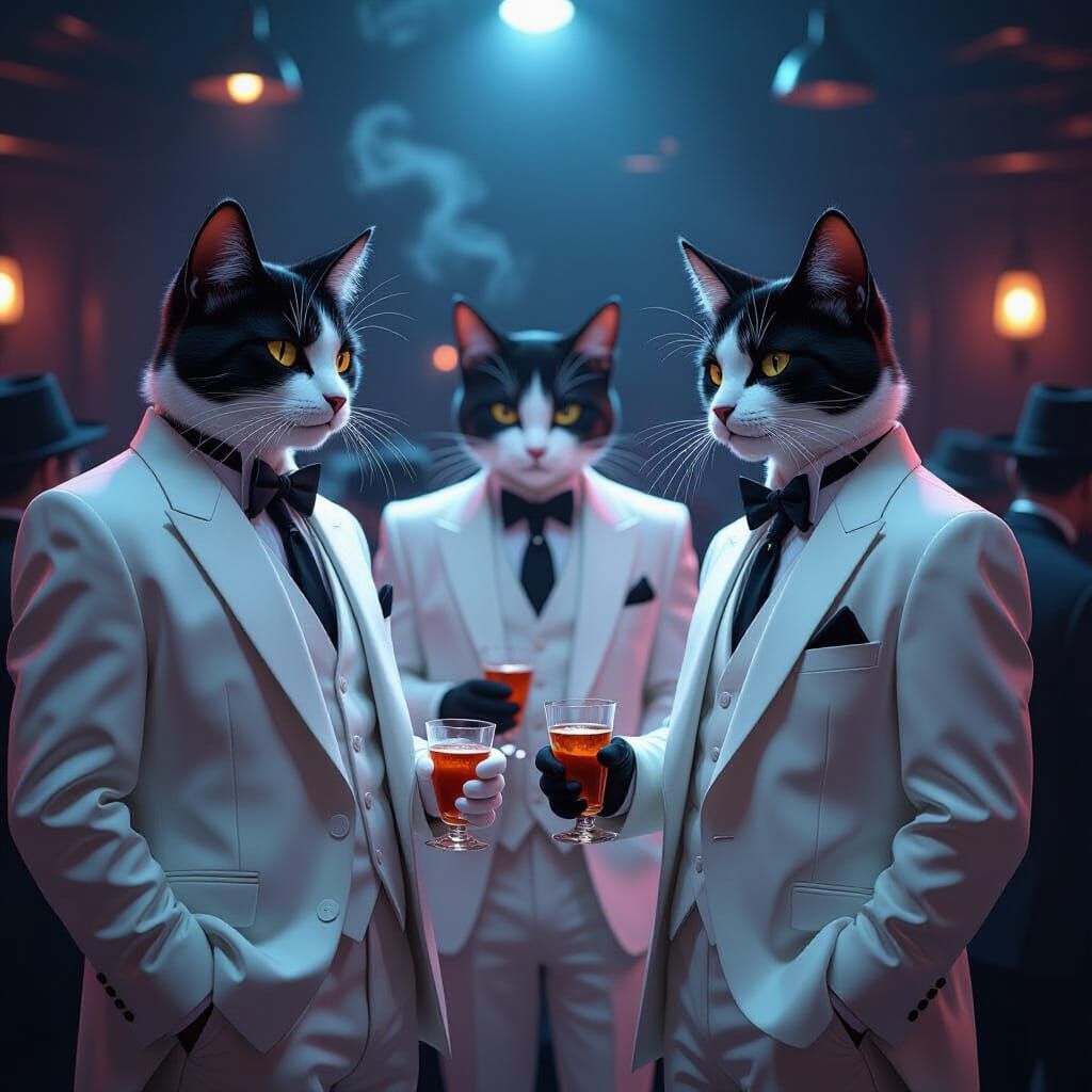 Cool Cats in a Smoky Jazz Club: Anime Style
