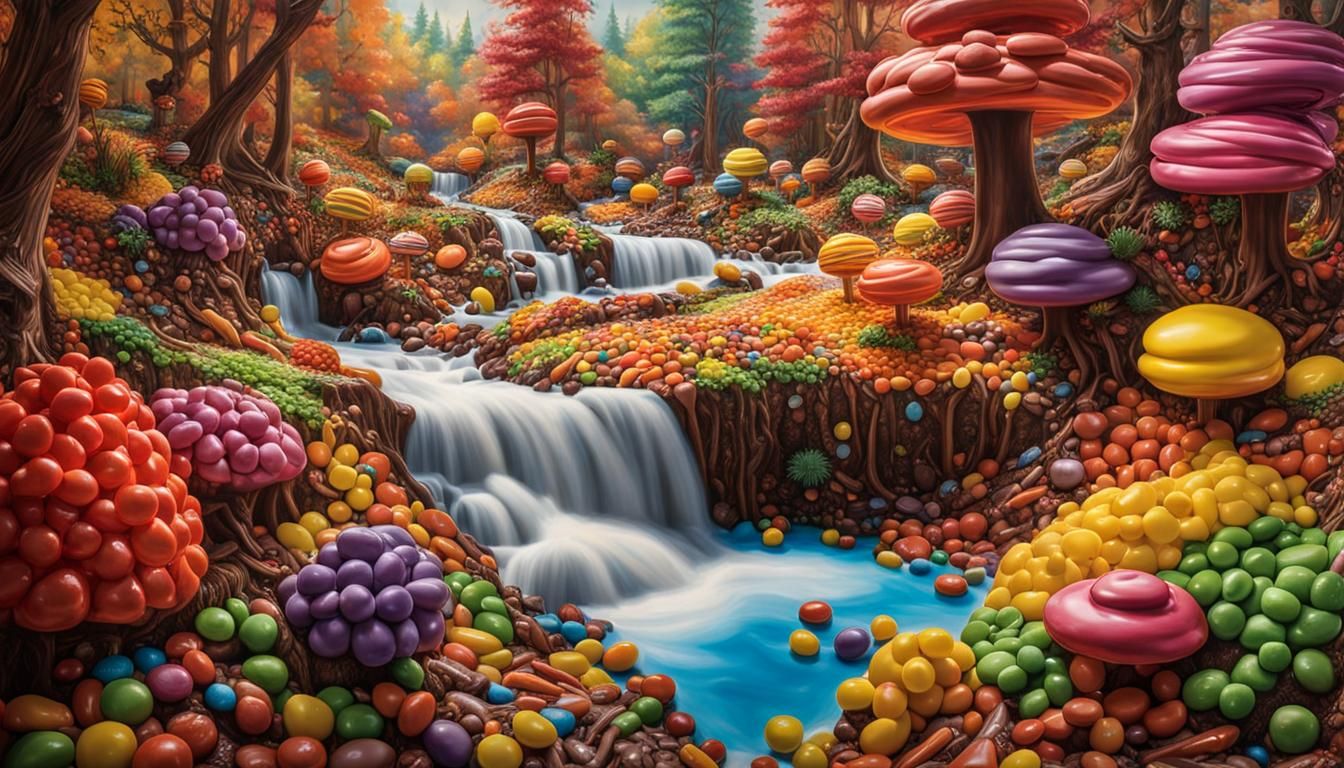 Candy Forest and Chocolate River: A Whimsical Wonderland