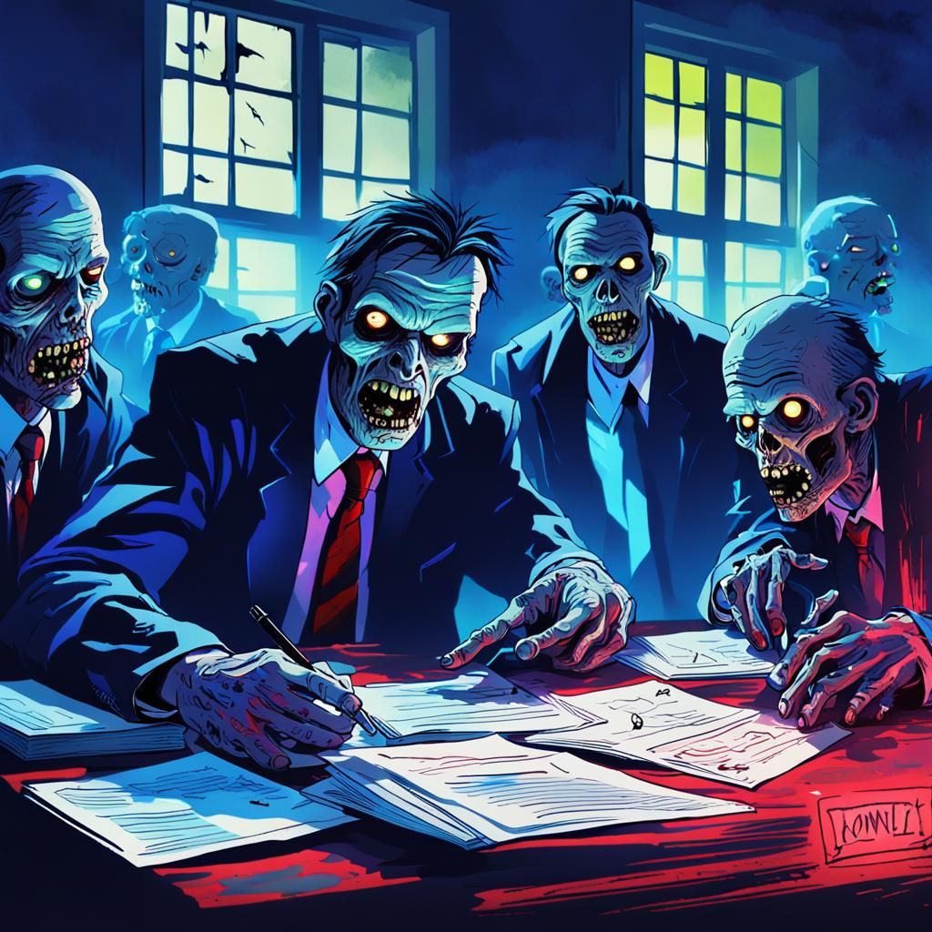 Lawyers vs Zombies: A Haunting Office Apocalypse in High Con...