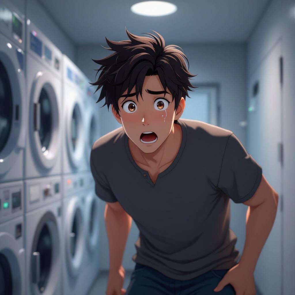 Shocked Man Hears Sound in Laundry Room