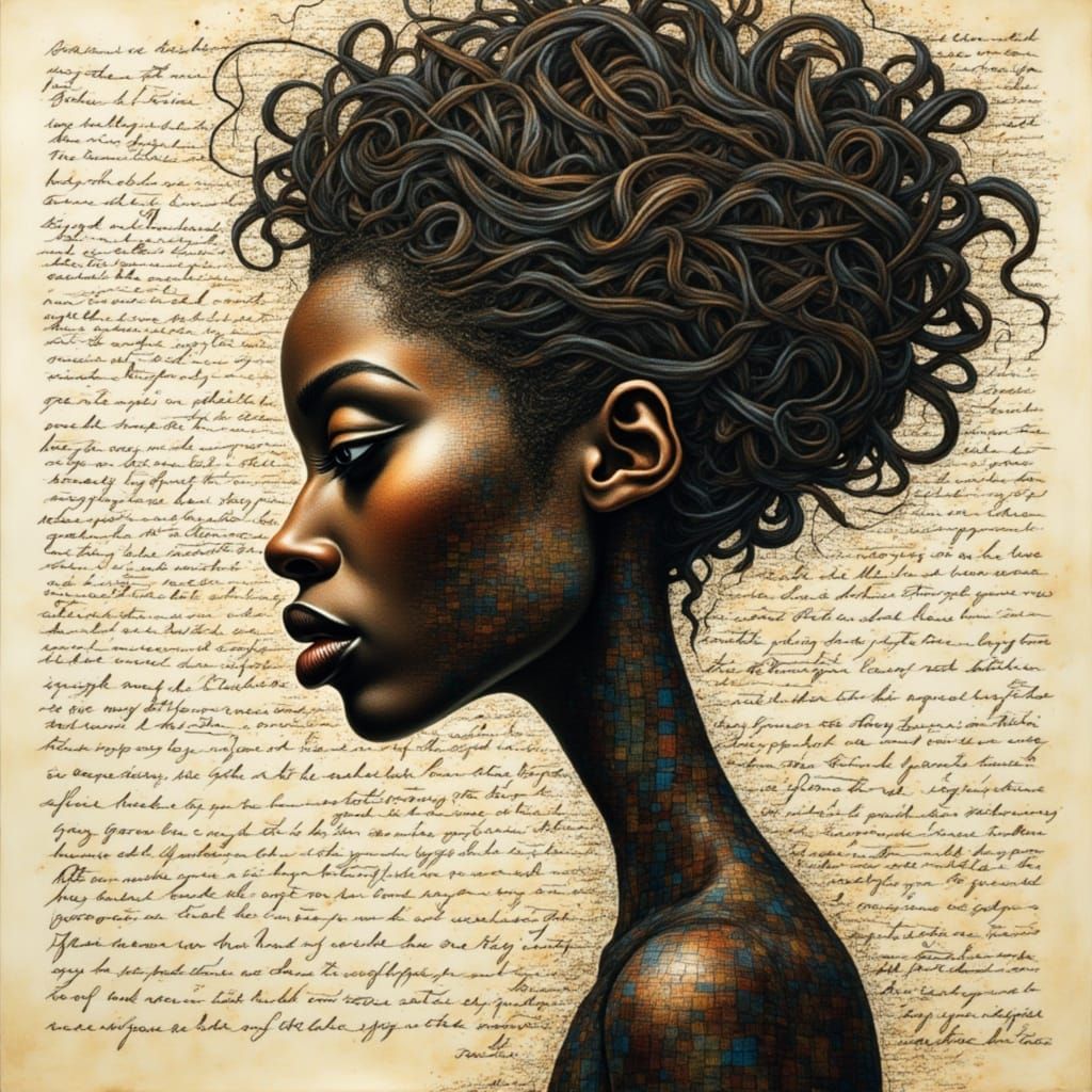 Poetic Melancholy: Journal Pages to Digital Code Illustratio...