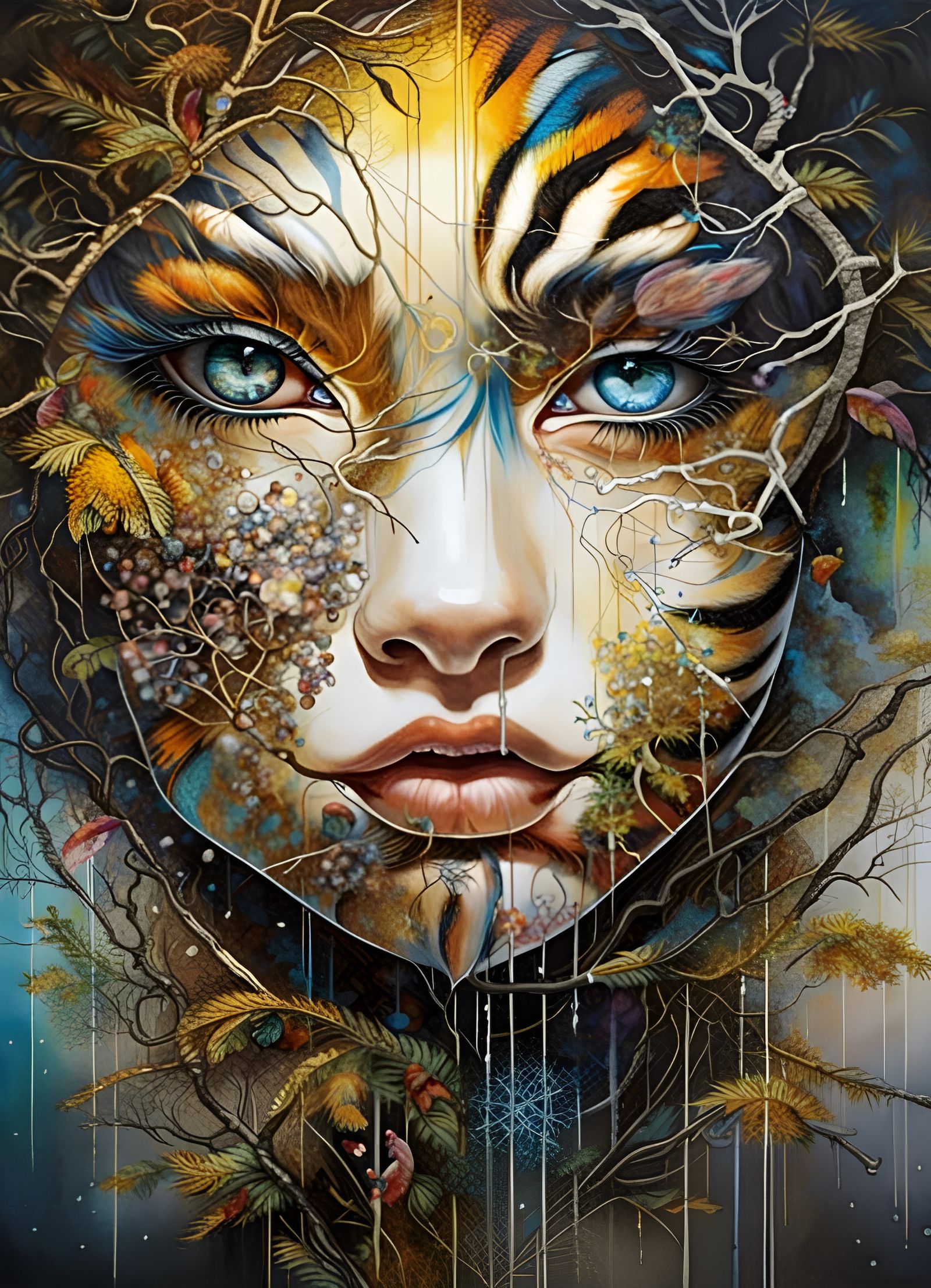 Tree of Life with Tiger Eye Canopy