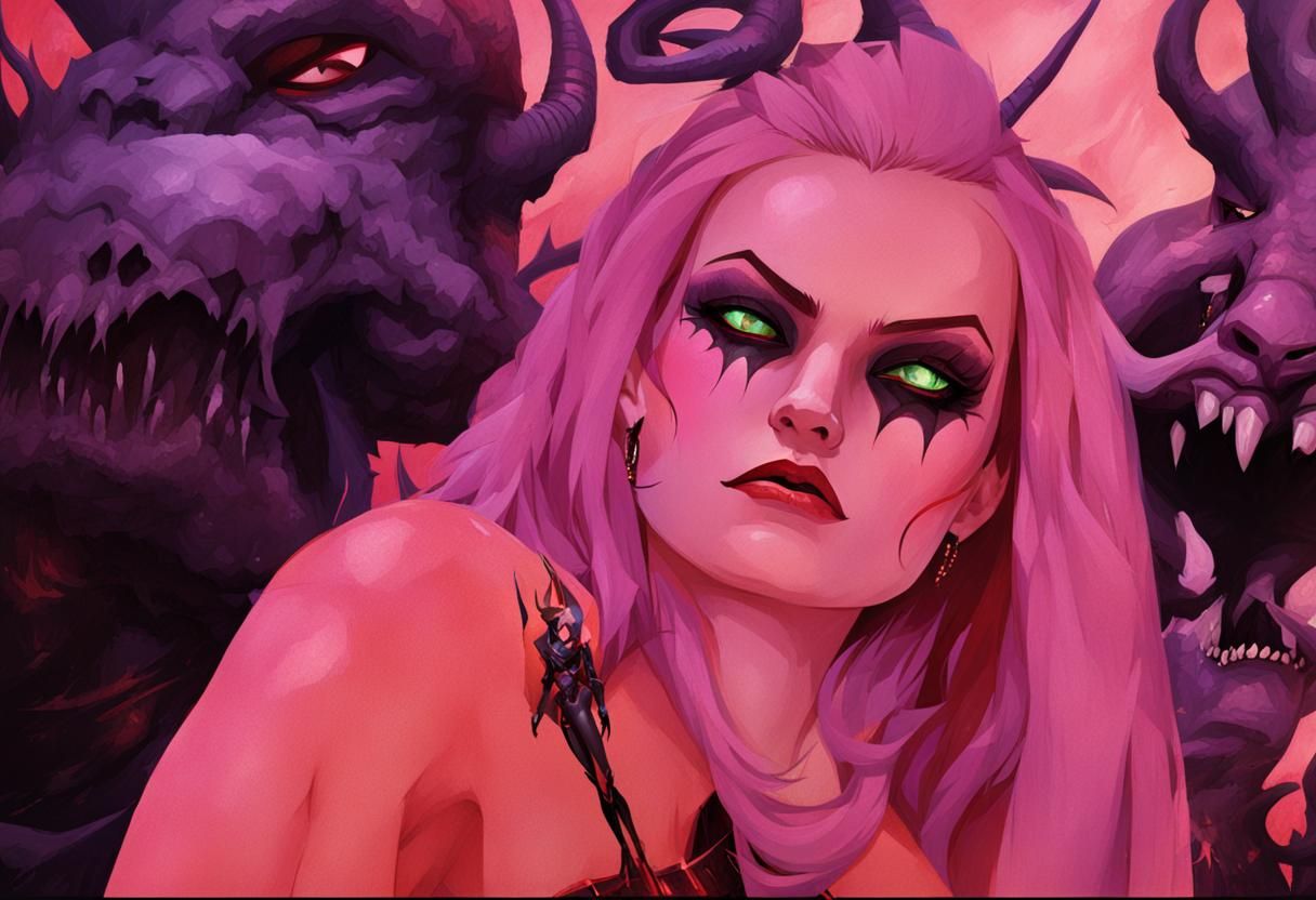 Queen of Pain AI Art Interpretation