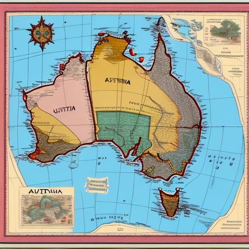 Australia Map Generated by AI
