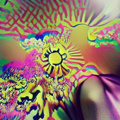 Psychedelic Sunshine: A Burst of Color