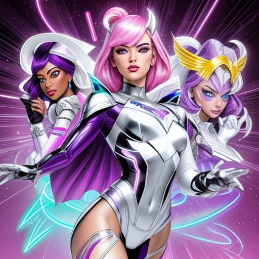 Multiversity Women in Neon Metallic Glitter Palette