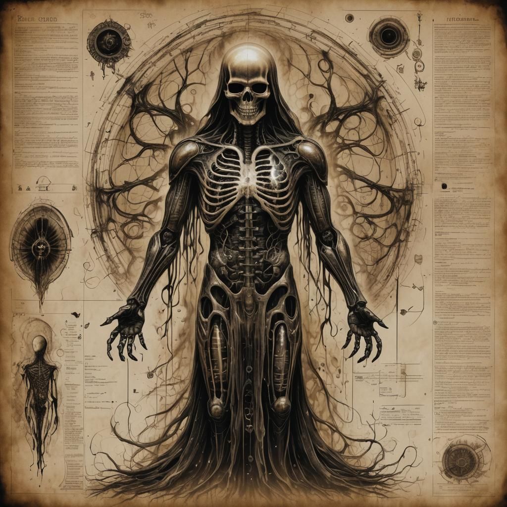 Burnt Page: Biological Diagram of a Ghost