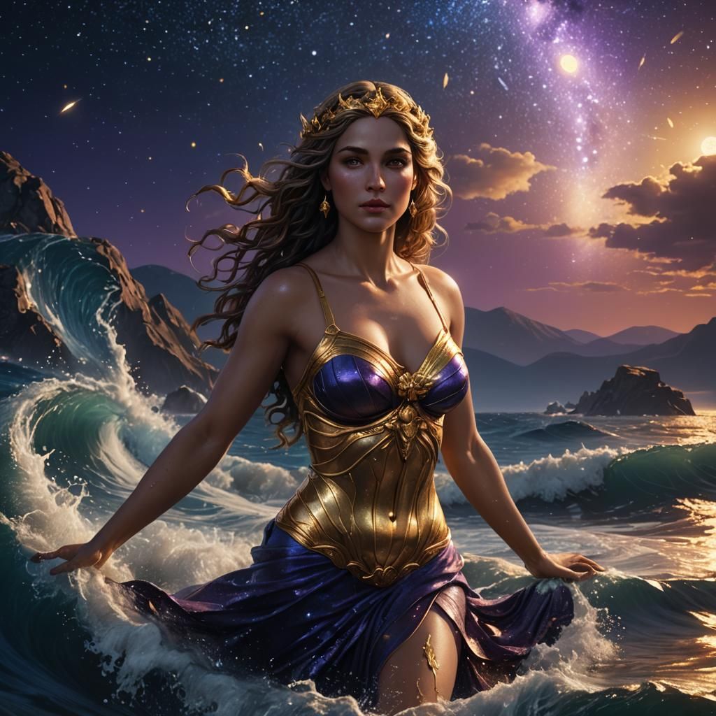 Aphrodite Rising: Hyperrealistic Olympian Goddess Concept Ar...