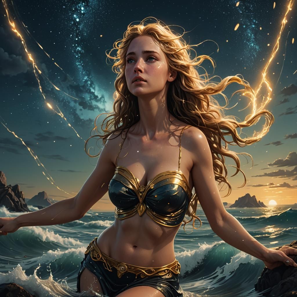 Aphrodite's Birth: Digital Matte Painting in 8K