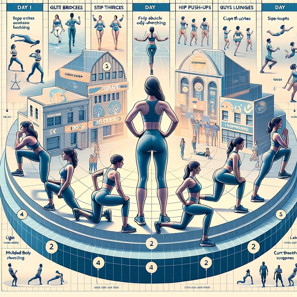 Fitness Workout Schedule: Lower Body and Upper Body Exercise...