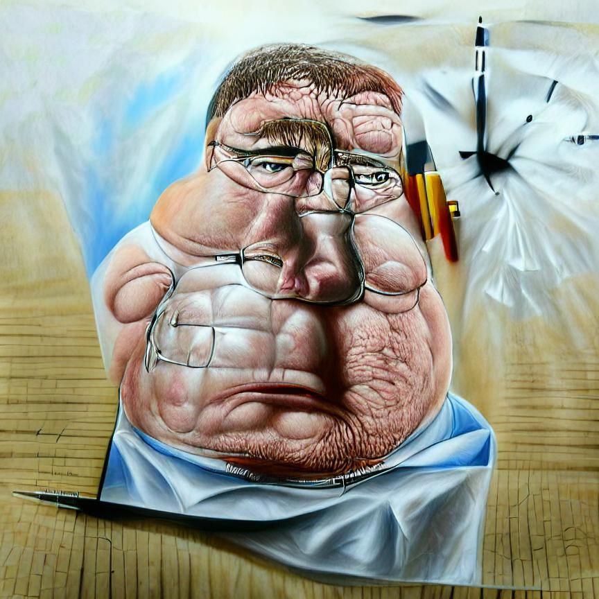 Hyperrealistic Peter Griffin Rendering