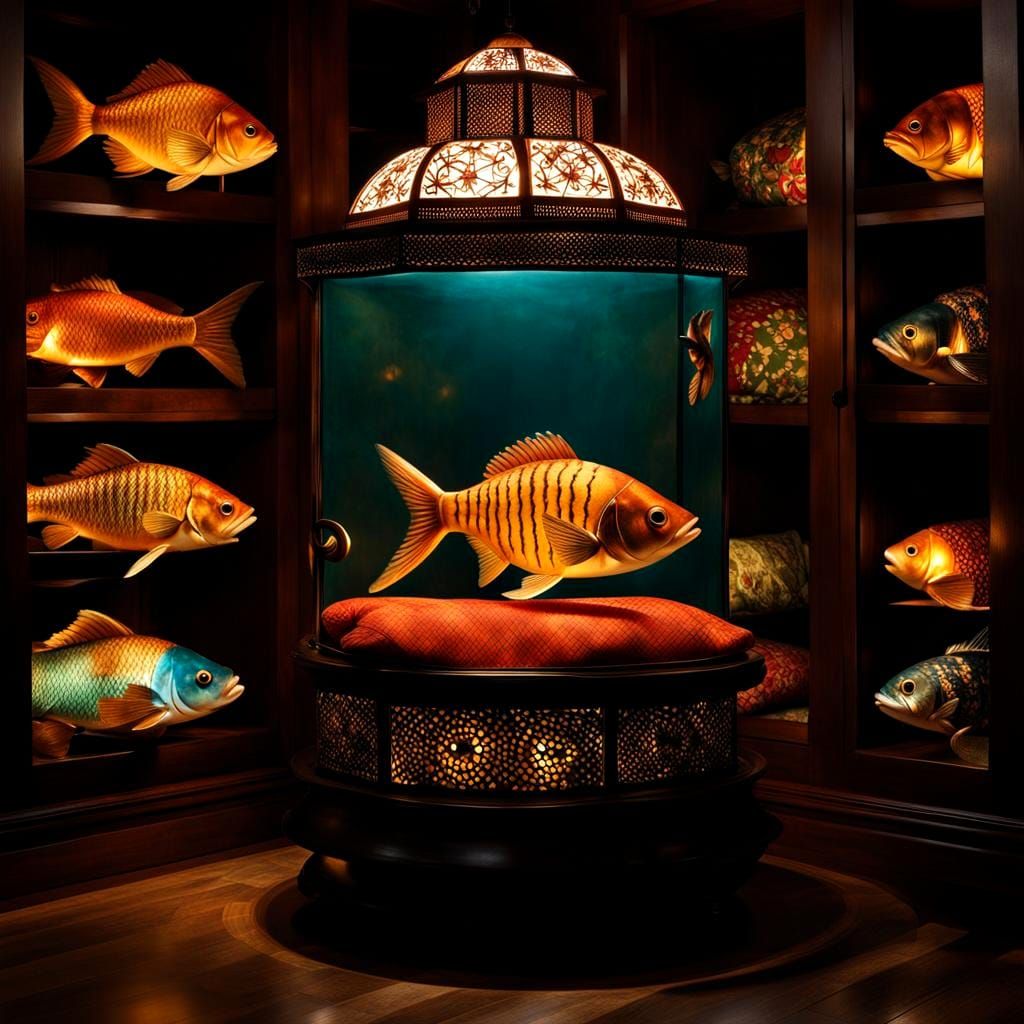 Boy Reads in Lantern Fish Maw