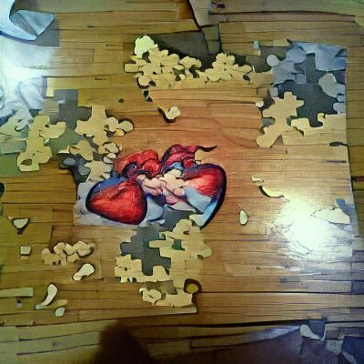 Broken Heart as a Scrambled Puzzle
