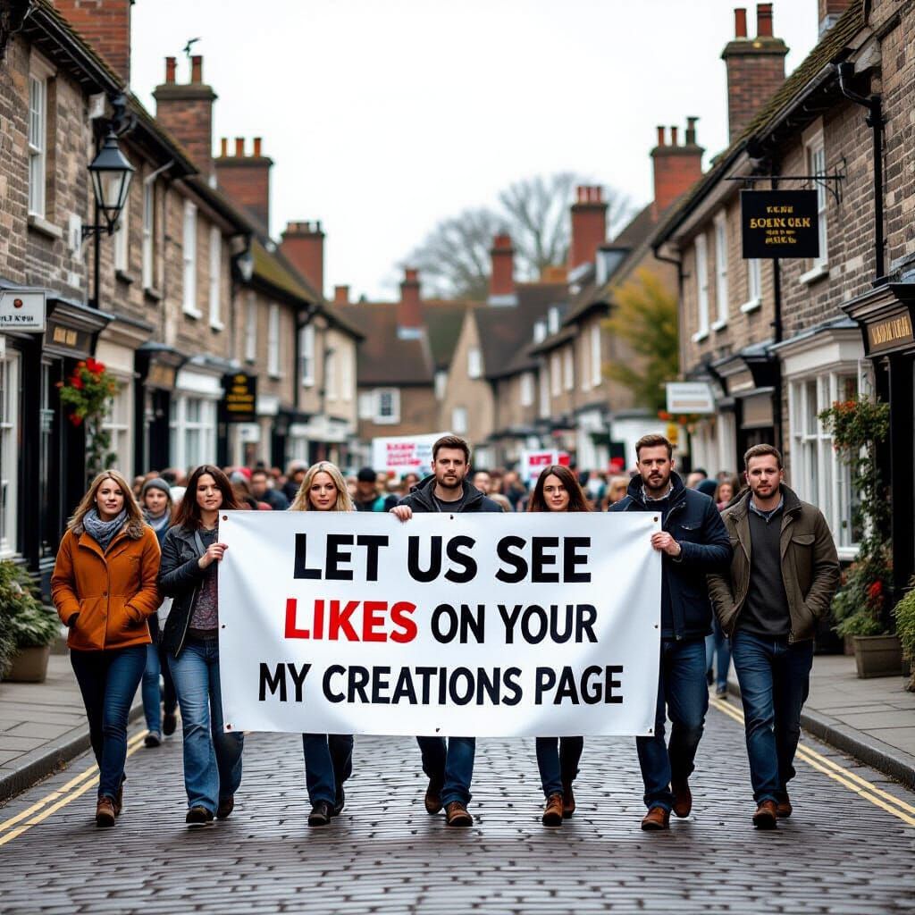 Protest in Rural England with Film Aesthetic