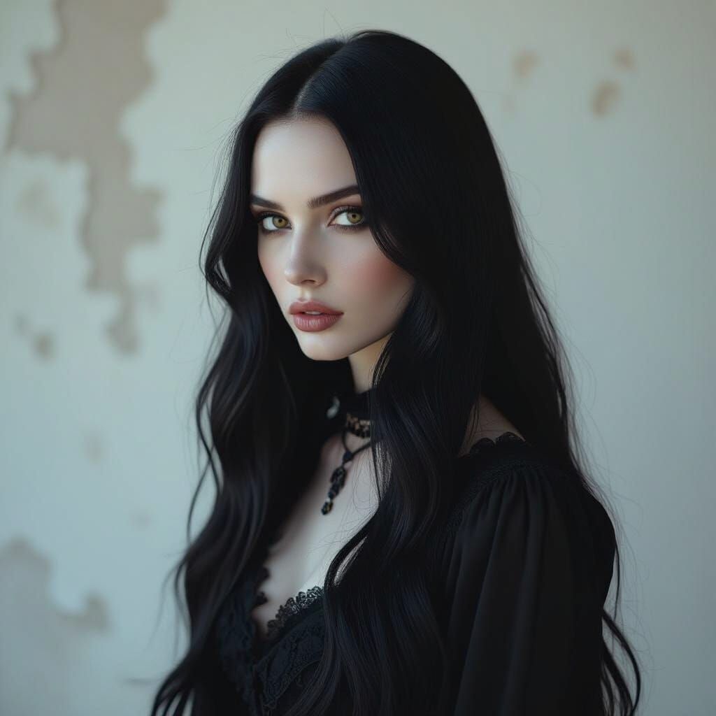 Gothic Woman Cinematic Film Still