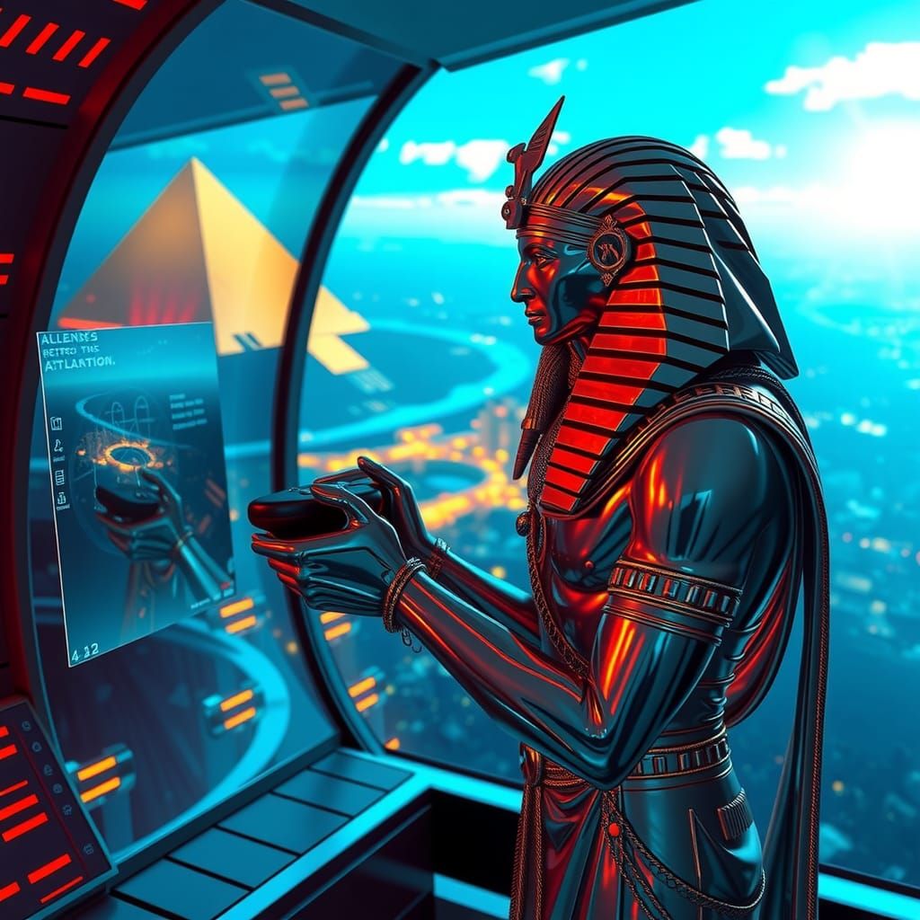 Thoth Gazing at Atlantis: A Futuristic Vision