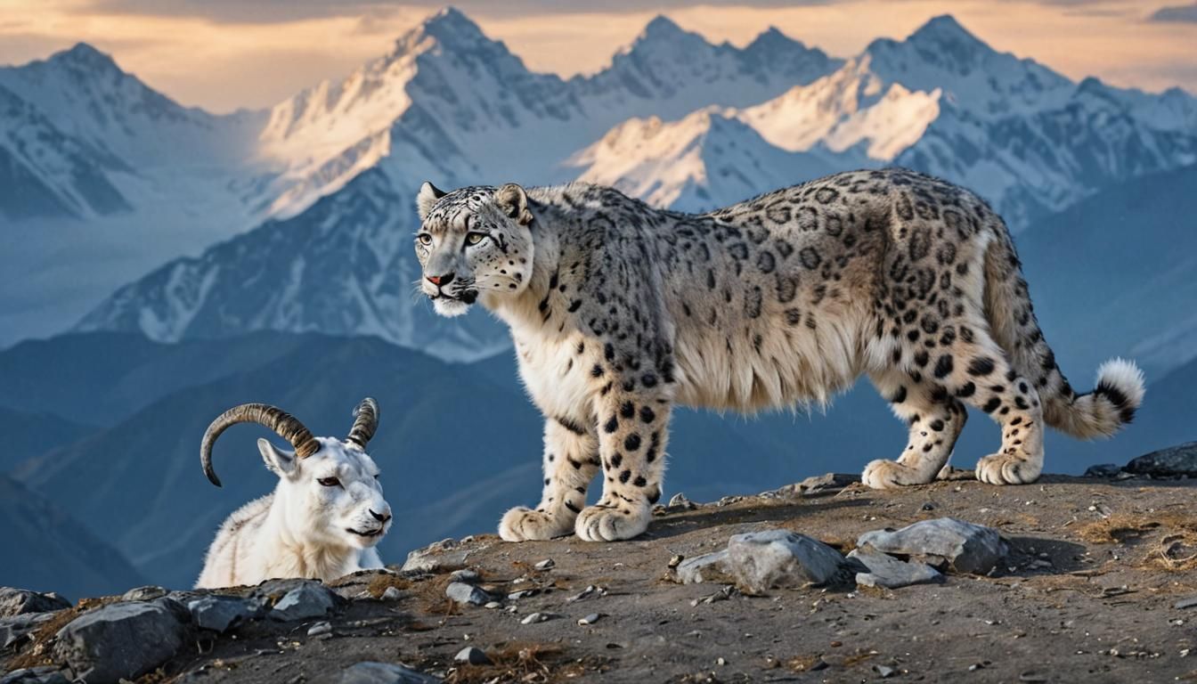 Snow Leopard Hunting in the Himalayas