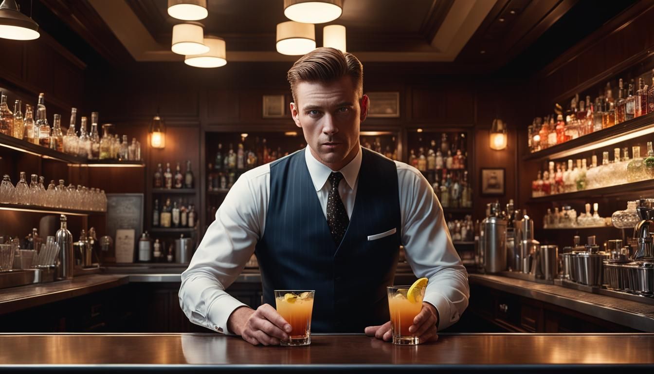 Flair Bartending in Ultra Slow Motion, Cinematic Quality