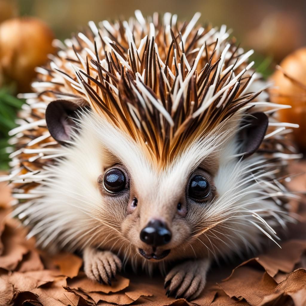 Hedgehog's Joy: Embracing an Onion in Woodland